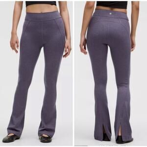 Lululemon Soft Sueded Split Hem Mini Flare Pant Nightfall Purple 8